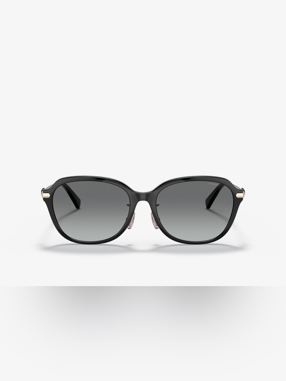 Coach Black Frame with Gradient Gray Lenses Women's Sunglasses - Picture 2 of 5